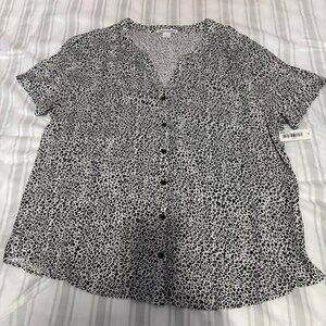 Amazon Essentials Button-down Short-sleeve Blouses | Lot of 2 | New with Tags |
